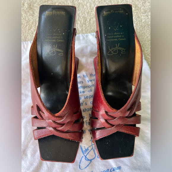 Fluevog RARE Vintage Platform Hi Joan Red--size 9 - Picture 2 of 10